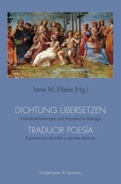 Cover Dichtung übersetzen. Traducir poesía