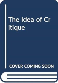 Cover The Idea of Critique