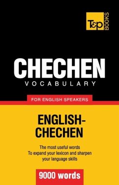 Cover Chechen vocabulary for English speakers - 9000 words