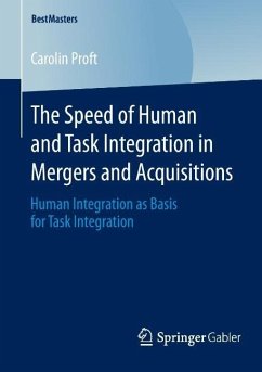 The Speed of Human and Task Integration in Mergers and Acquisitions - Proft, Carolin