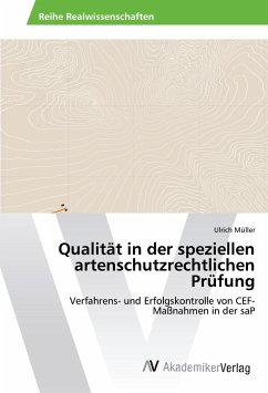 Qualität in der speziellen artenschutzrechtlichen Prüfung - Müller, Ulrich