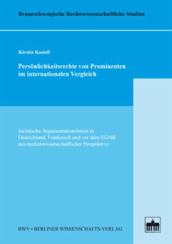 Cover Persönlichkeitsrechte von Prominenten im internationalen Vergleich