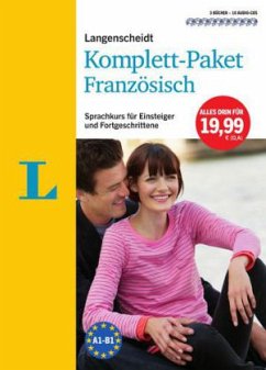 Langenscheidt Komplett-Paket Französisch, 3 Bücher mit 10 Audio-CDs