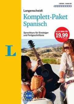 Langenscheidt Komplett-Paket Spanisch, 3 Bücher mit 9 Audio-CDs