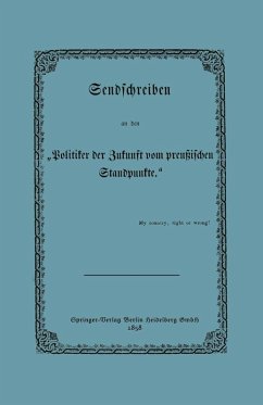 Cover Sendschreiben an den 