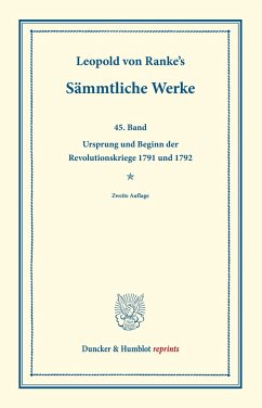 Sämmtliche Werke. - Ranke, Leopold von