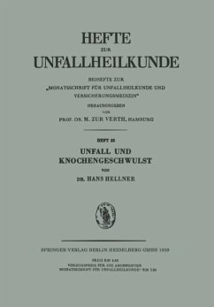 Unfall und Knochengeschwulst - Hellner, H.