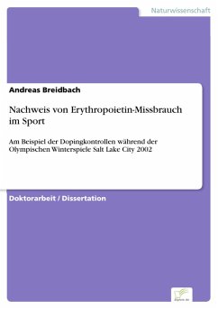 Nachweis von Erythropoietin-Missbrauch im Sport (eBook, PDF) - Breidbach, Andreas