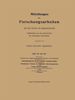 Cover Mitteilungen über Forschungsarbeiten auf dem Gebiete des Ingenieurwesens