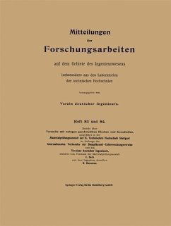 Mitteilungen über Forschungsarbeiten auf dem Gebiete des Ingenieurwesens - Bach, Carl von;Baumann, Richard