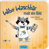 Wibo Waschbär malt ein Bild