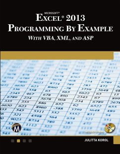 Cover Microsoft Excel 2013 Programming by Example with VBA, XML, and ASP