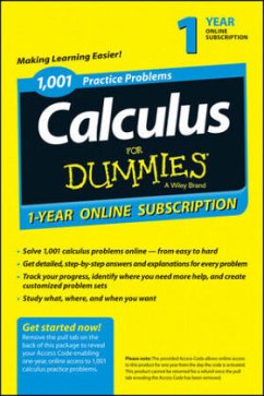 1,001 Calculus Practice Problems For Dummies Access Code Card (1-Year Subscription) - Consumer Dummies 1,001 Calculus Practice Problems For Dummies Access Code Card (1-Year Subscription) - Consumer Dummies