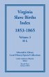 Virginia Slave Births Index, 1853-1865,... - Bild 1