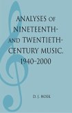Analyses of Nineteenth- and Twentieth-Century Music, 1940-2000 (eBook, ePUB)