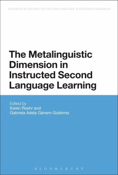 Cover The Metalinguistic Dimension in Instructed Second Language Learning (eBook, PDF)