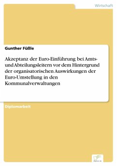 Akzeptanz der Euro-Einführung bei Amts- und Abteilungsleitern vor dem Hintergrund der organisatorischen Auswirkungen der Euro-Umstellung in den Kommunalverwaltungen (eBook, PDF) - Füßle, Gunther