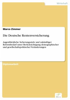 Die Deutsche Rentenversicherung (eBook, PDF) - Zimmer, Marco