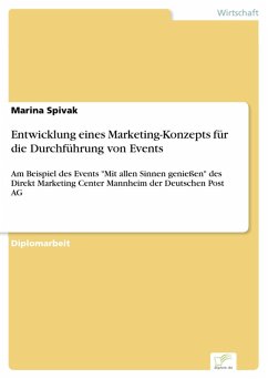 Entwicklung eines Marketing-Konzepts für die Durchführung von Events (eBook, PDF) - Spivak, Marina