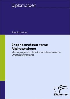 Endphasensteuer versus Allphasensteuer (eBook, PDF) - Haffner, Ronald