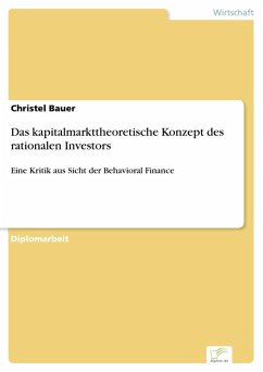 Das kapitalmarkttheoretische Konzept des rationalen Investors (eBook, PDF) - Bauer, Christel