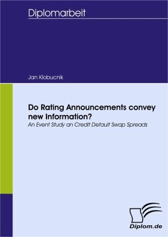 Do Rating Announcements convey new Information? (eBook, PDF) - Klobucnik, Jan