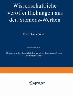 Wissenschaftliche Veröffentlichungen aus den Siemens-Werken - Fellinger, Robert