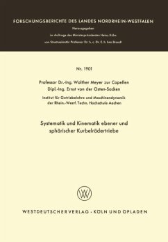 Systematik und Kinematik ebener und sphärischer Kurbelrädertriebe - Meyer zur Capellen, Walther