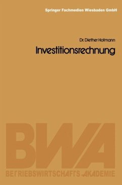 Investitionsrechnung - Hofmann, Diether