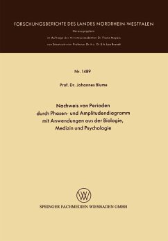 Cover Nachweis von Perioden durch Phasen- und Amplitudendiagramm mit Anwendungen aus der Biologie, Medizin und Psychologie