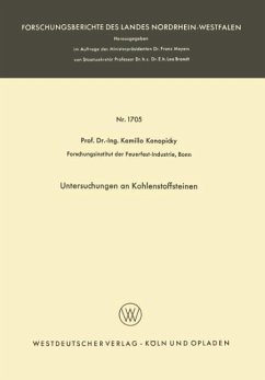 Untersuchungen an Kohlenstoffsteinen - Konopicky, Kamillo
