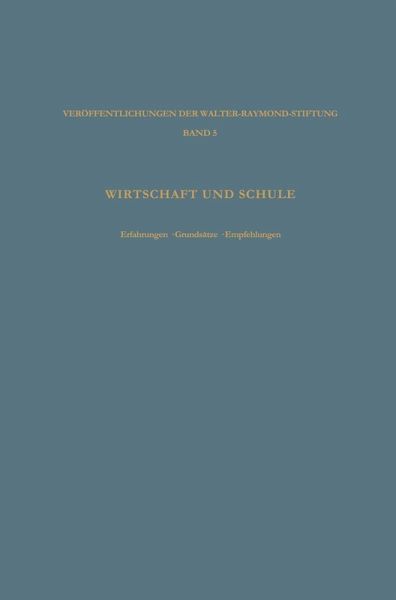 Wirtschaft und Schule Wirtschaft und Schule