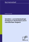 Verhaltens- und betriebsbedingte Kündigung in Deutschland und im internationalen Vergleich (eBook, PDF)