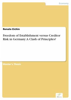 Freedom of Establishment versus Creditor Risk in Germany: A Clash of Principles? (eBook, PDF) - Eichin, Renate