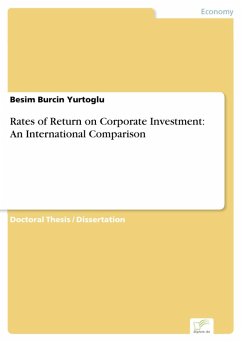 Rates of Return on Corporate Investment: An International Comparison (eBook, PDF) - Yurtoglu, Besim Burcin