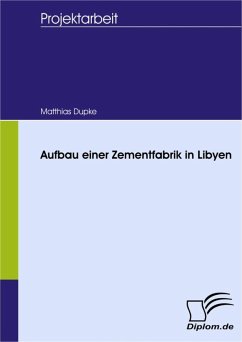 Aufbau einer Zementfabrik in Libyen (eBook, PDF) - Dupke, Matthias