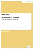 Ad-hoc-Publizität nach dem Wertpapierhandelsgesetz (eBook, PDF)