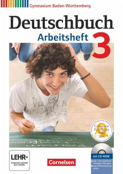 Deutschbuch Gymnasium 3: 7. Schuljahr. Arbeitsheft mit Lösungen und Übungs-CD-ROM. Baden-Württemberg - Mohr, Deborah;Mielke, Angela;Wagener, Andrea