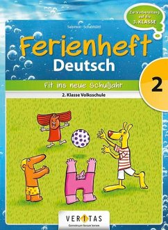 Cover Deutsch Ferienheft 2. Klasse. Volksschule - Fit ins neue Schuljahr