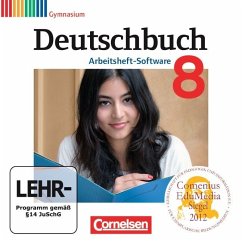 8. Schuljahr, Übungs-CD-ROM zum Arbeitsheft / Deutschbuch, Gymnasium, Arbeitsheft-Software
