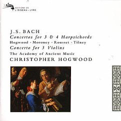 Cembalokonzerte Bwv 1063-65 - Hogwood, Christopher/ Academy of Anvcient Music/ Moroney/ Rousset/ Tilney
