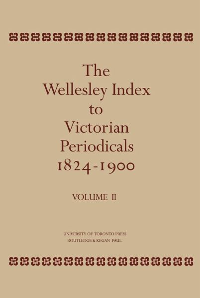 The Wellesley Index to Victorian Periodicals 1824-1900 (eBook, PDF) The Wellesley Index to Victorian Periodicals 1824-1900 (eBook, PDF)