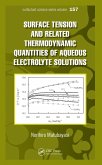 Surface Tension and Related Thermodynamic Quantities of Aqueous Electrolyte Solutions (eBook, PDF)