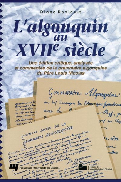 L'algonquin au XVIIe siècle (eBook, PDF) L'algonquin au XVIIe siècle (eBook, PDF)