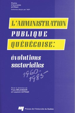 Cover L'administration publique québécoise (eBook, PDF)