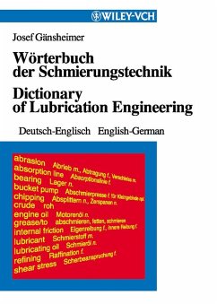 Cover Wörterbuch der Schmierungstechnik /Dictionary of Lubrication Engineering (eBook, PDF)
