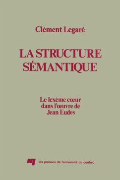 Cover La structure sémantique (eBook, PDF)