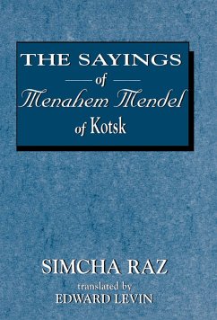 Cover The Sayings of Menahem Mendel of Kotzk (eBook, ePUB)