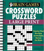 Brain Games - Crossword Puzzles - Large Print (Green)