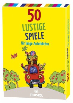 Moses MOS21078 - 50 lustige Spiele für lange Autofahrten, Reisespiel